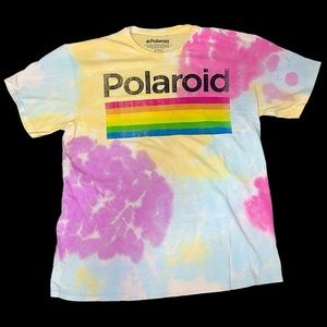 Vintage Style Polaroid Tie Dye Tee Men’s Medium